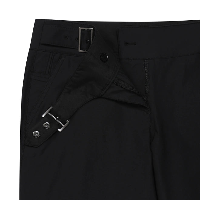 St Andrews Women's slim-fit trousers with a belt embellishment.