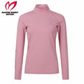 Master Bunny Dot Symbol Mock Neck T-shirt （Pink）