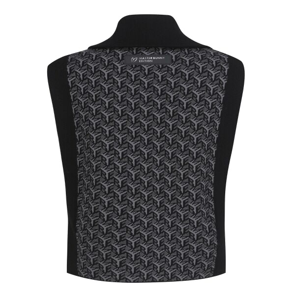 MASTER BUNNY EDITION Logo Jacquard Half Zip Knit Vest