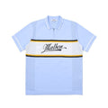 Malbon Color Block Amosa Short Sleeve Summer Knit SKY BLUE (MAN)