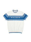Malbon Gradient short-sleeve summer knit Blue