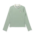 Malbon Diagonal weave mock neck T-shirt MINT (WOMAN)