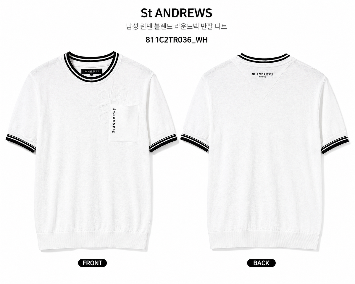 St ANDREWS luxury golf sweatshirt