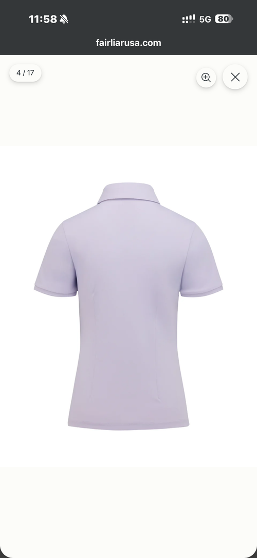 Fair Liar Silk Scarf Set T Shirt (Lavender)