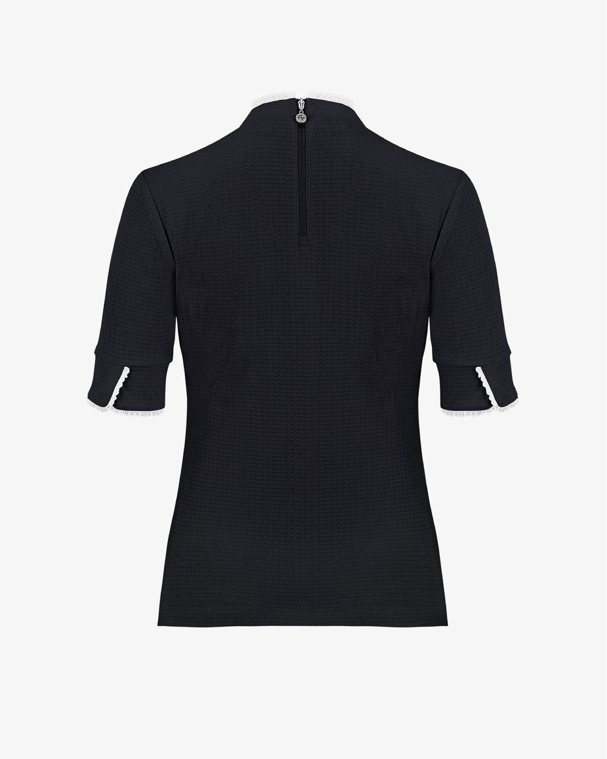 Frilled high-neck chill T-shirt