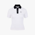 Fairliar Lace-patterned color T-shirt (white)