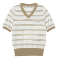 A.P.C. Golf Beige short-sleeved sweater
