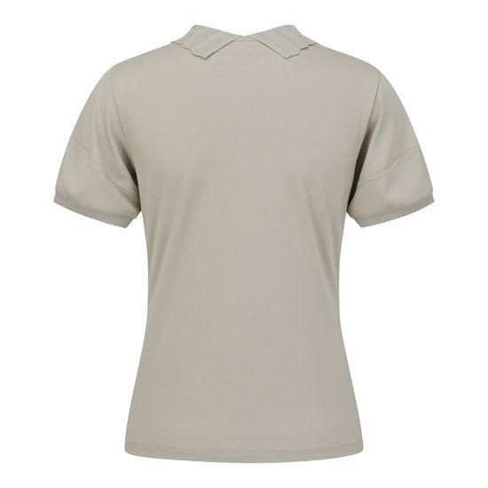 [St. Andrews] Women's Leaf Logo Knit Collar Short Sleeve T-shirt