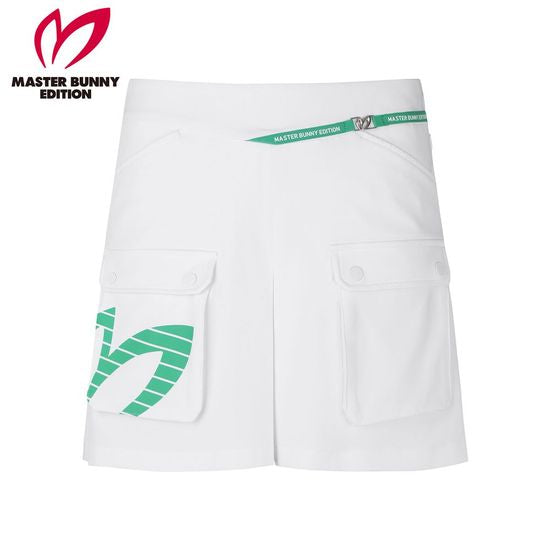 [Master Bunny] Women's Back Pleated Logo Pocket Culotte Skirt
