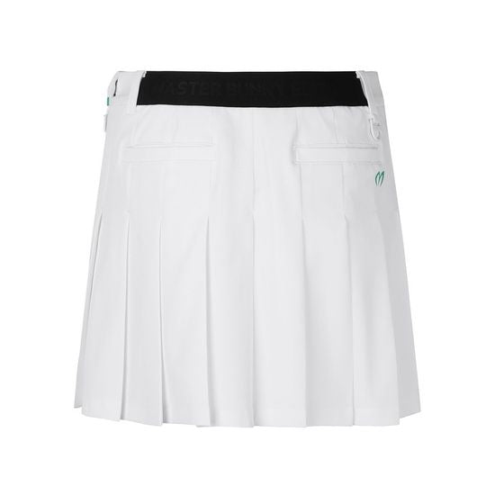 [Master Bunny] Women's Back Pleated Logo Pocket Culotte Skirt