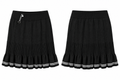 Master Bunny Edition Stripe Trim Pleated Knit Golf Skirt – Black