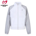 Master Bunny Women's back flap color-block zip-up jumper