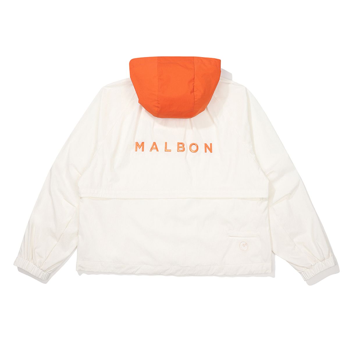 Malbon Women's detachable hooded fisherman jacket (ivory)