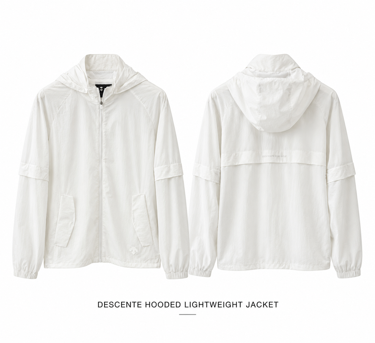 DESCENTE Hooded Lightweight Golf Jacket