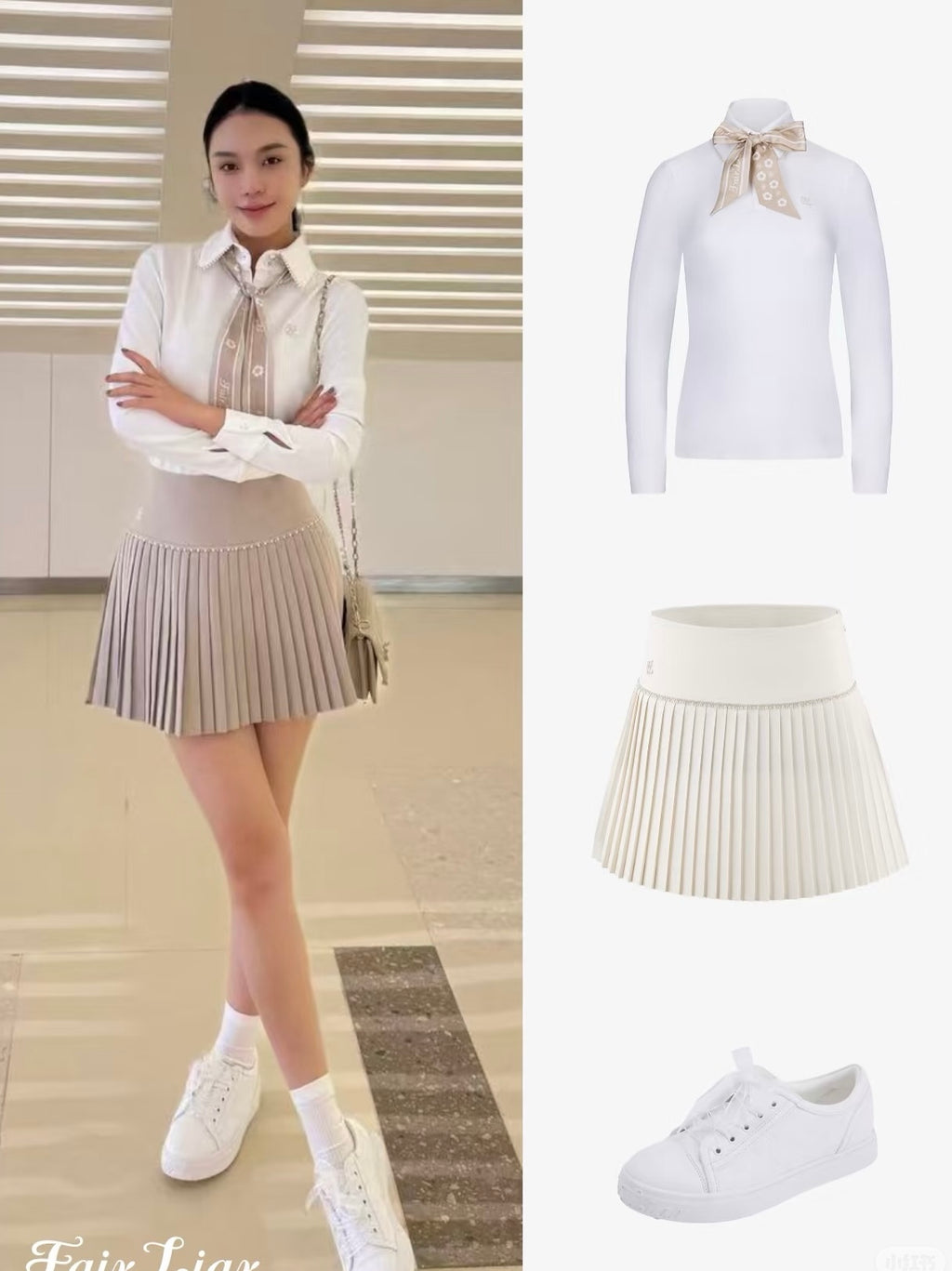 Fairliar Pearl woolen skirt