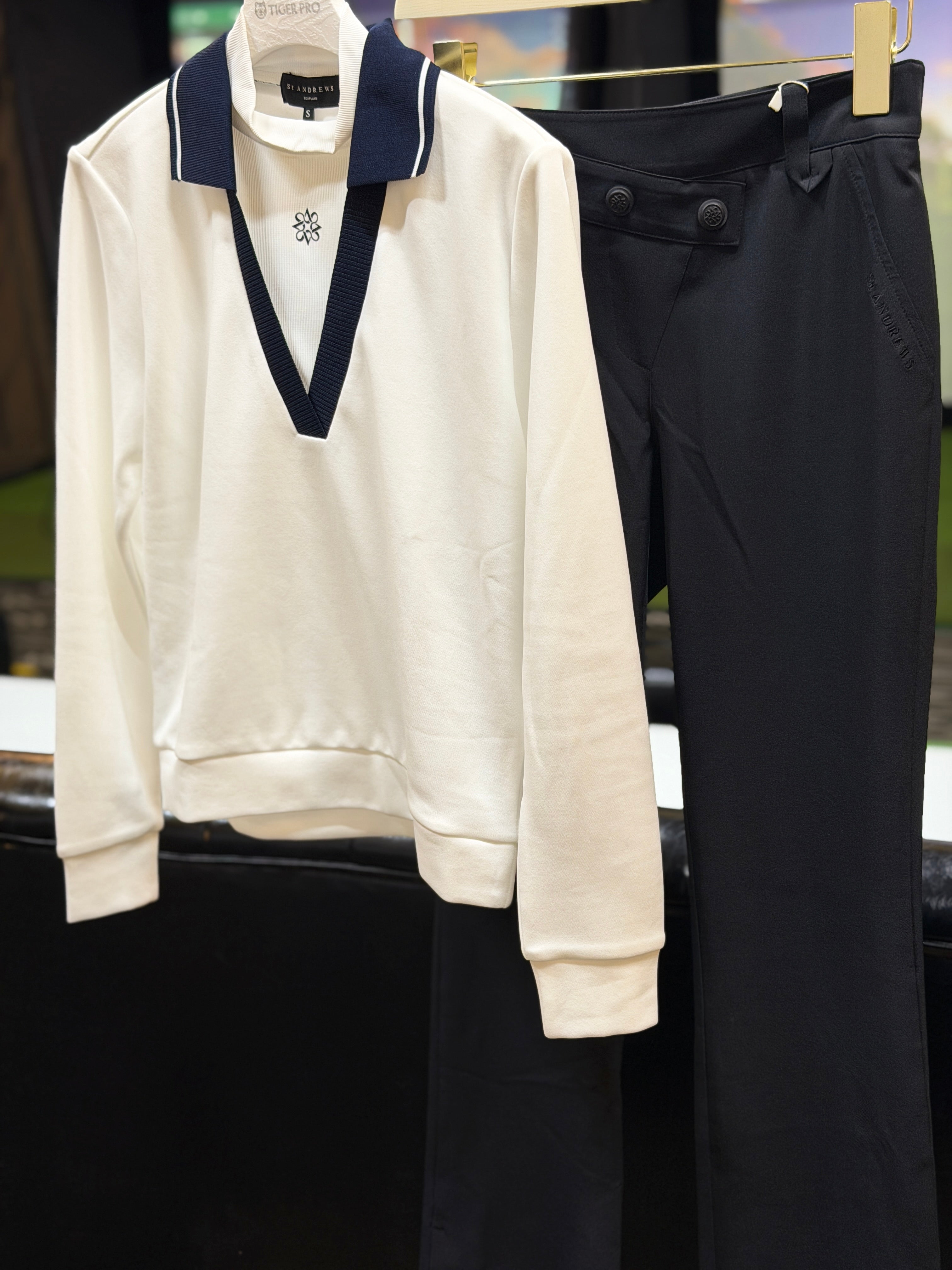 St Andrews Two fake long-sleeved tops
