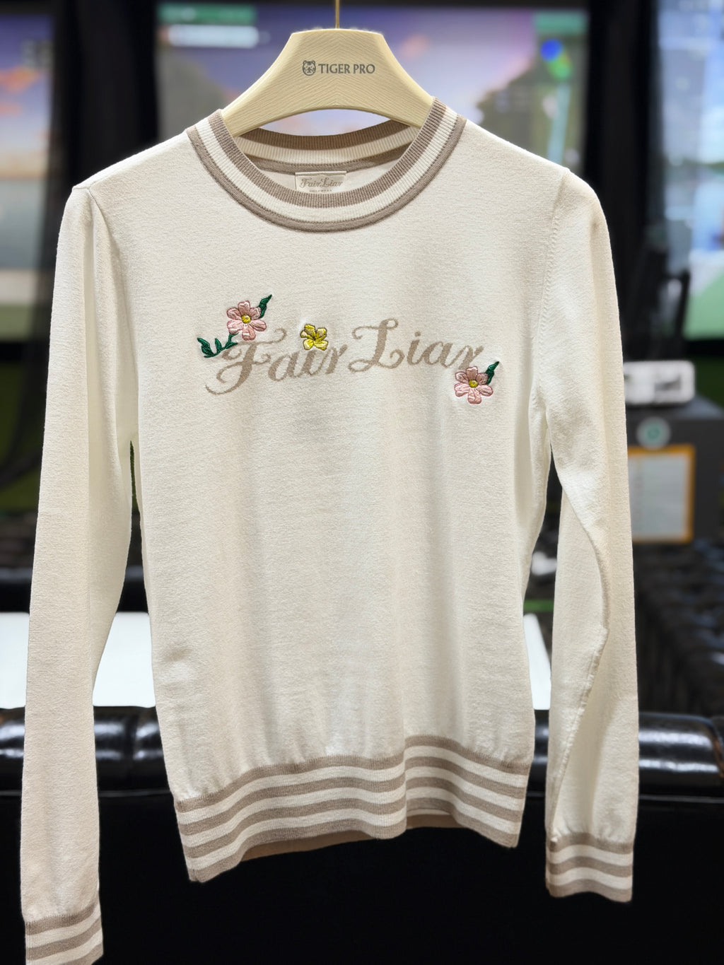 Fairliar White floral sweater