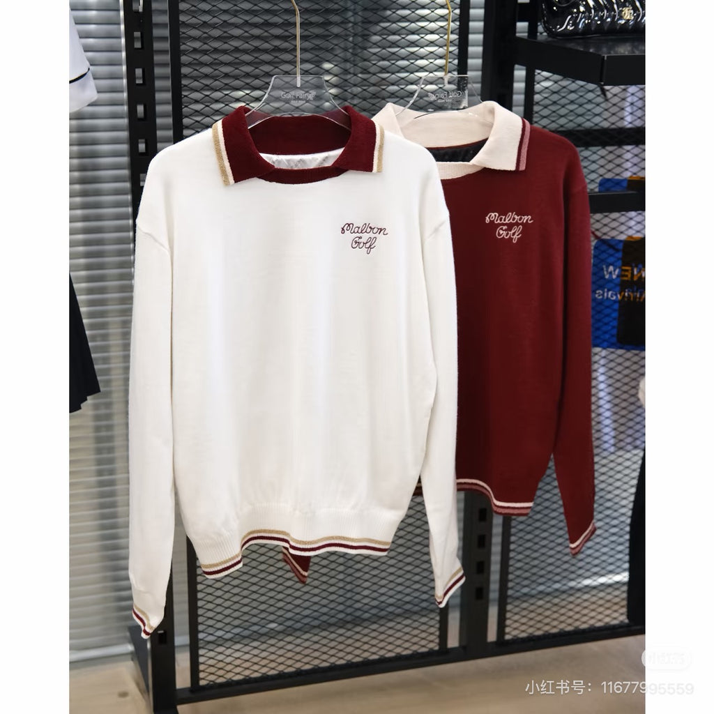 Malbon Autumn long-sleeved knitted sweater