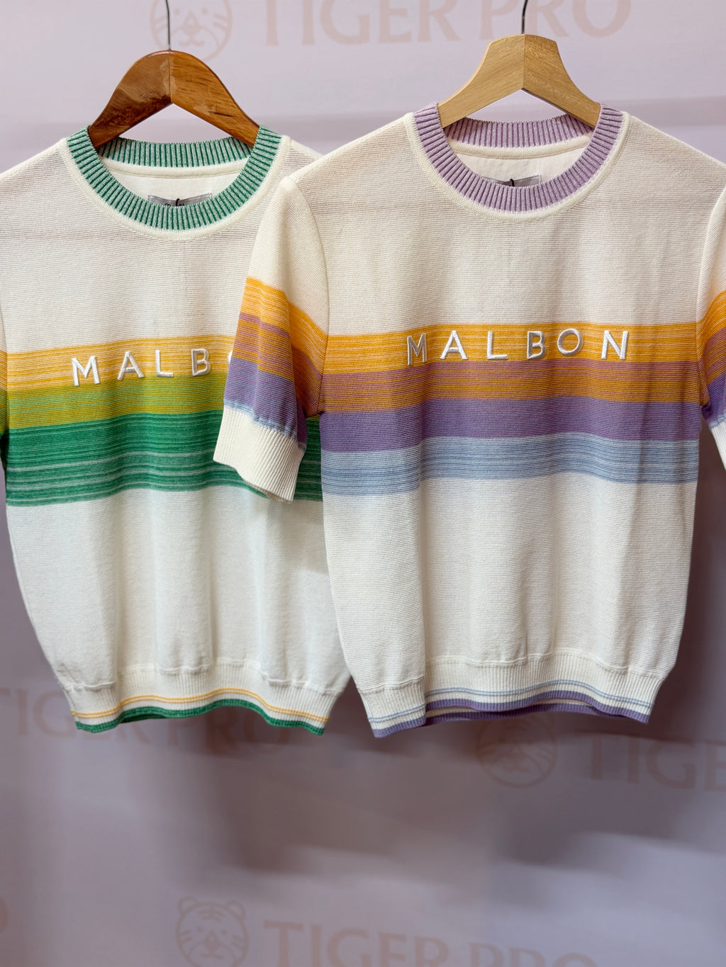 Malbon Gradient knitted breathable top