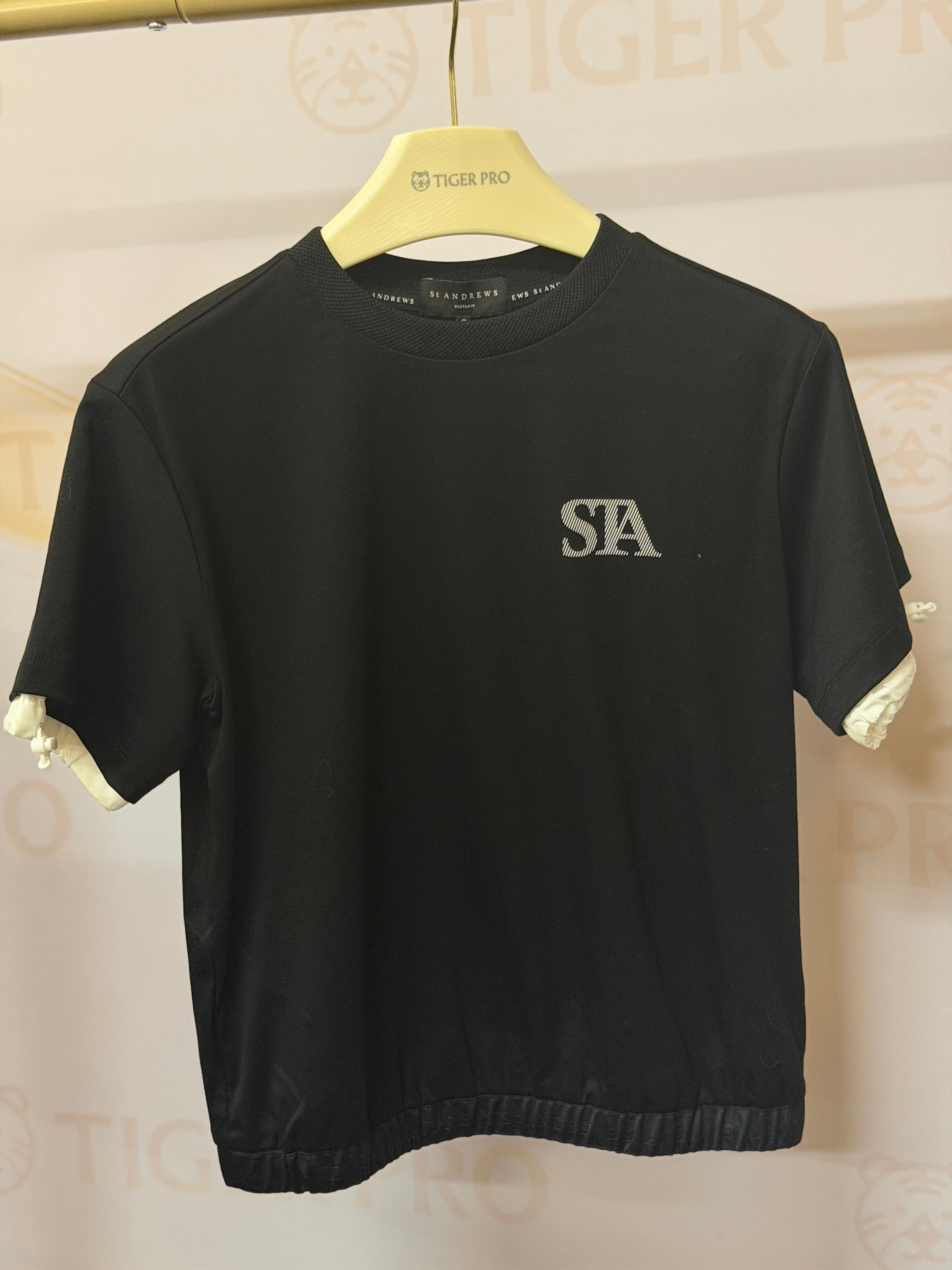 St Andrews White Drawstring short-sleeved